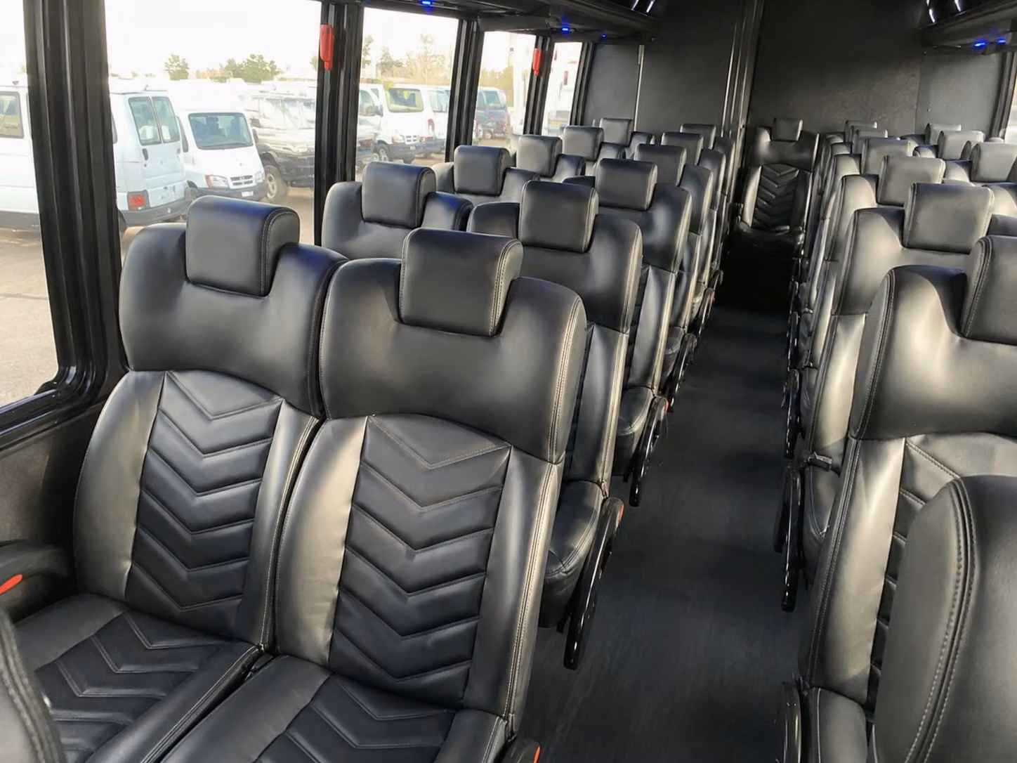 18 passenger minibus interior