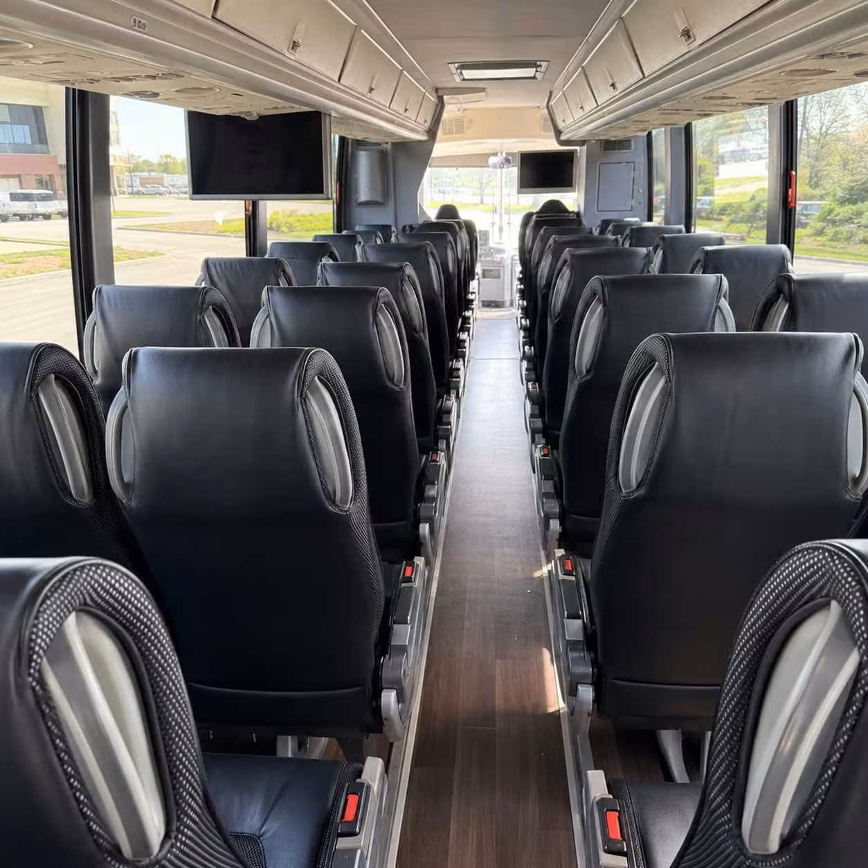 columbus charter bus interior